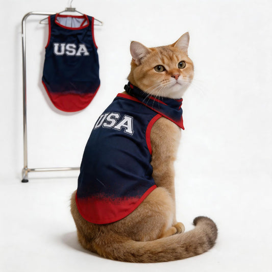 Breathable Pet Soccer Jersey for Dogs and Cats