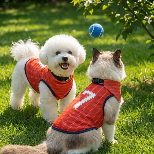 Breathable Pet Soccer Jersey for Dogs and Cats